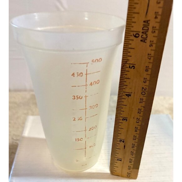Vintage Tupperware 16 oz QUICK SHAKE Replacement Cup Translucent Plastic - Picture 4 of 6